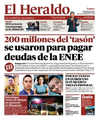 200 millones del 'tasón' se usaron para pagar deudas de la ENEE