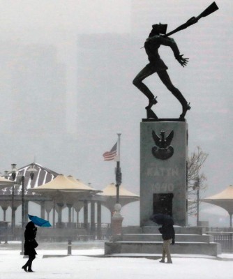 Otra nevada atraviesa el noreste de EEUU