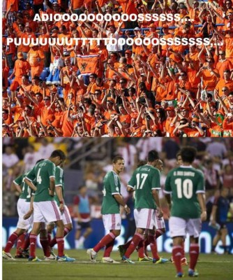 Los memes por la derrota de México ante Holanda