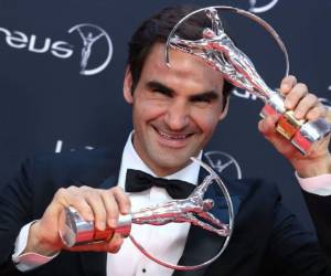 El suizo Roger Federer fue el ganador de la noche en los Premios Laureus en Mónaco. (Foto: AFP)