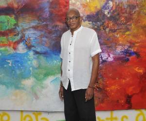 El artista Santos Arzú Quioto.