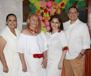 Diana, Alba, Vielka y Jerson Pinoth./Foto:Alejandro Amador