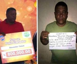 El hondureño logró comprobar que el dinero se lo ganó en la lotería.