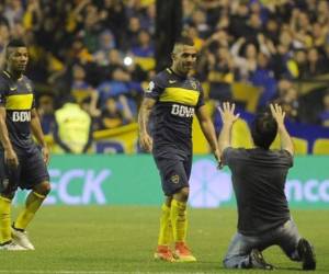 Con esta fotografía en su cuenta de Twitter, el Boca Juniors anunció el regreso del jugador a sus filas.