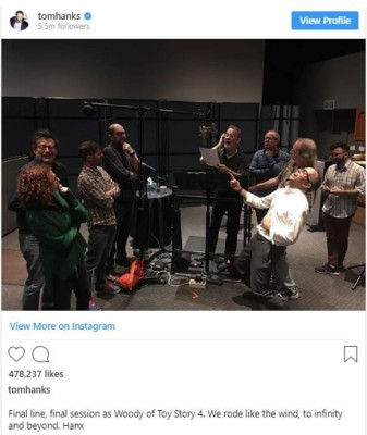 La emotiva despedida de Tom Hanks en su último rodaje como Woody