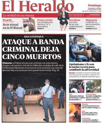 Ataque a banda criminal deja 5 muertos