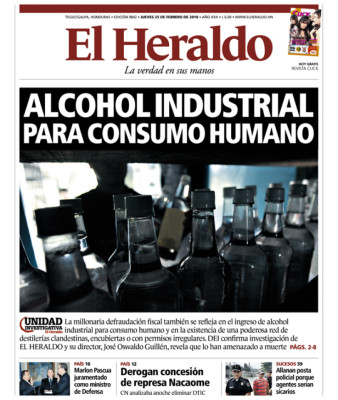 EL HERALDO denunció venta de alcohol tóxico