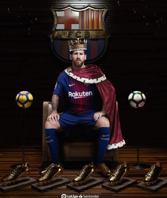 Las mejores fotos de Leo Messi tras la entrega de su 5ta Bota de Oro