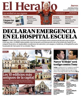 Declaran emergencia en el Hospital Escuela