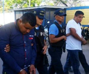 Roberto Esteban Colindres, (19) y Cristian Daniel García Cárcamo, (23) fueron capturados por elementos de la DPI.