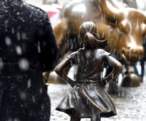 'Nuestra estatua fue colocada para que todo Wall Street la viera, en un lugar donde el Estados Unidos de los negocios no puede ignorarla' (Foto: AFP/ El Heraldo Honduras/ Noticias de Honduras)