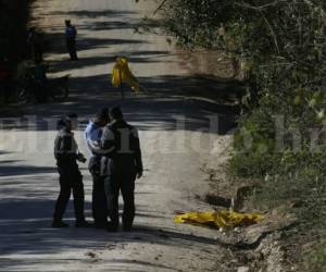Se presume que en horas de la madrugada le habrían dado muerte (Foto: Estalin Irías/ El Heraldo Honduras/ Noticias de Honduras)