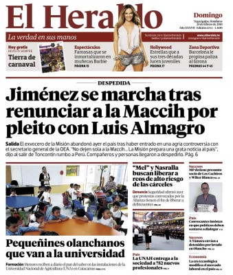 Jiménez se marcha tras renunciar a la Maccih por pleito con Luis Almagro