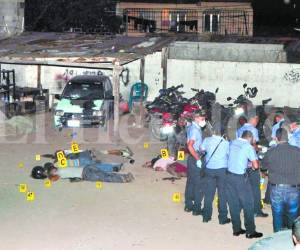 El hecho sangriento ocurrió dentro de un taller mecánico.