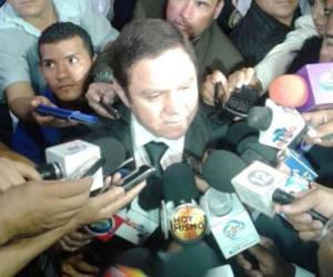 El presidente de la Corte Suprema de Justicia ofreció declaraciones a los medios de comunicación. (Foto: Julissa Mercado)
