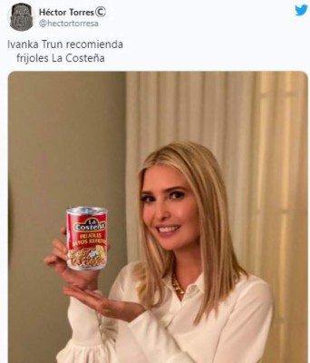 Ivanka Trump desata ola de memes tras posar con lata de frijoles Goya