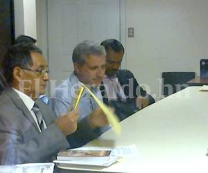 Mario Zelaya fue presentado en audiencia inicial a eso de las 8:45 AM. (Foto: Antonio Mendoza)