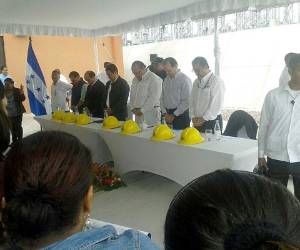La inauguración fue encabezada por el presidente Juan Orlando Hernández en el valle de Amarateca, al norte de la capital de Honduras. (Foto: Agustín Lagos)