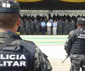 Graduación de nuevos elementos de la Policía Militar en el campo Parada Marte. (Fotos: Alex Pérez)