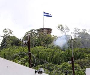 Desde el cerro Juana Laínez retumbaron los cañonazos conmemorativos. (Foto: Antonio Mendoza)