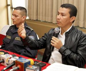 Ebal Díaz, titular del Instituto de la Propiedad, durante la conferencia de prensa. (Fotos: Mario Urrutia)