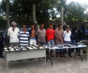 El operativo se efectuó en la aldea Agua Caliente comunidad de Guarizama, Olancho.