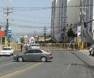 El paso frente a Casa Presidencial fue cerrado a causa de la protesta. (Fotos: Alex Pérez)