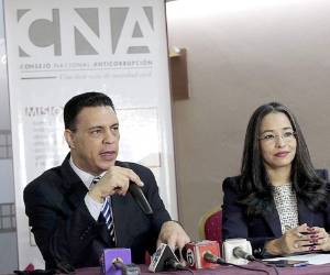 El CNA dio a conocer los nombres de los presuntos testaferros en el caso del IHSS. (Foto: Marvin Salgado)