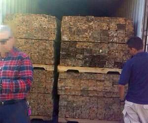 Cuatro contenedores más con regletas de madera con droga fueron detectados este lunes en la ENP.