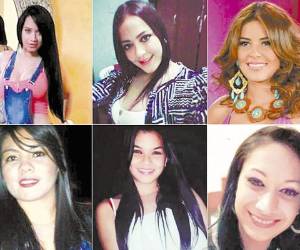 Jóvenes modelos y exreinas de belleza víctimas del crimen.