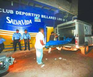 Lresultado del tiroteo en el interior de un billar fue de doce muertos y dos heridos que se encuentran internos en el Hospital Escuela Universitario (HEU).