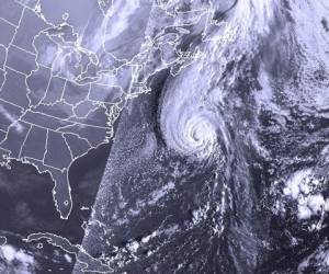 Imagen satelital del huracán Gonzalo. (Foto: AFP)