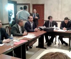 Los diputados se presentaron hoy a audiencia de declaración de imputado. (Foto: Rodolfo Isaula)