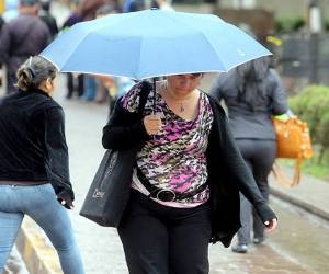 Pertinaz llovizna sobre la capital de Honduras. (Foto: David Romero)