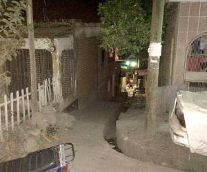 Vivienda donde habría sido asesinada la estudiante del Instituto Central Vicente Cáceres, Soad Nicole Ham, ubicada en la colonia Nueva Esperanza, al norte de la capital de Honduras.