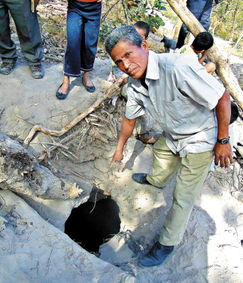 El IHAH acude a recuperar antiguas vasijas lencas en Comayagua