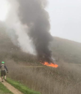 Ciclista revela fotos inéditas del accidente aéreo de Kobe Bryant