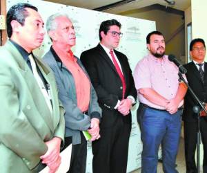 Gonzalo Fuentes (suplente), Norman Hernández, Rolando Kattán, Óscar Rivera y Roberto Montenegro.
