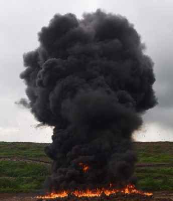 Incineran seis toneladas de drogas incautadas en Panamá