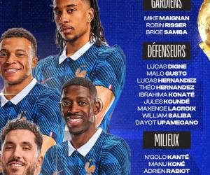 La selección de Francia dio la lista de los jugadores elegidos para el Mundial United 2026.