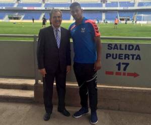 Jorge Luis Pinto y Anthony Lozano en el Heliodoro Rodríguez