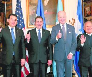 Los presidentes del Triángulo Norte se reunieron con Joe Biden.