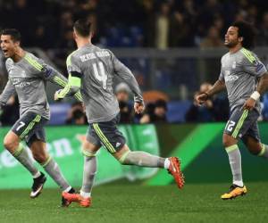 Cristiano Ronaldo celebra su gol ante la Roma.