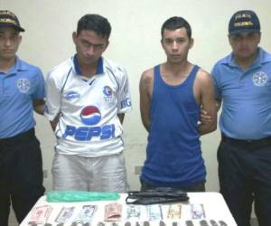 Diego Alejandro Corea Banegas y Mario Jhozeal Rivera Castro, ambos de 21 años fueron detenidos este martes.