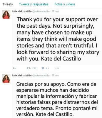 Kate del Castillo se pronuncia sobre su relación con 'El Chapo'