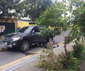 La balacera se registró frente a las instalaciones de una escuela sampedrana (Foto: El Heraldo Honduras/ Noticias de Honduras)
