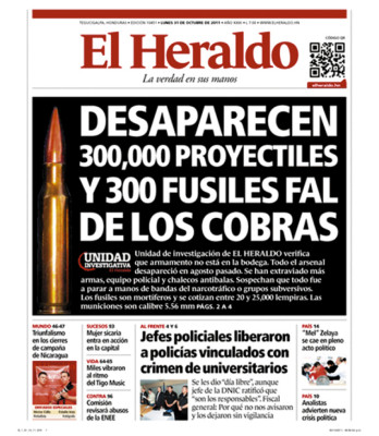 Viene investigación contra oficiales por registro ilegal de armas