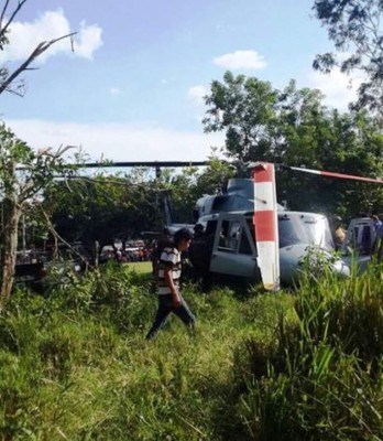 Al menos tres heridos en accidente de helicóptero de la Fuerza Aérea
