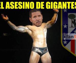 ¡Sos grande, Cholo! El técnico del Atlético del Madrid, Diego Simeone, es aplaudido por el trabajo futbolístico realizado con su equipo y los grandes rivales que ha dejado fuera de la Champions League.