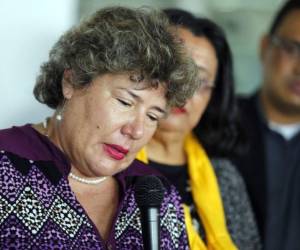 Hilda Caldera, viuda de Alfredo Landaverde, resultó herida en el atentado en que mataron a su esposo, el 7 de diciembre del 2011.